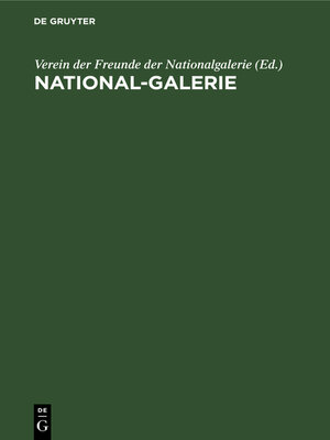 cover image of National-Galerie